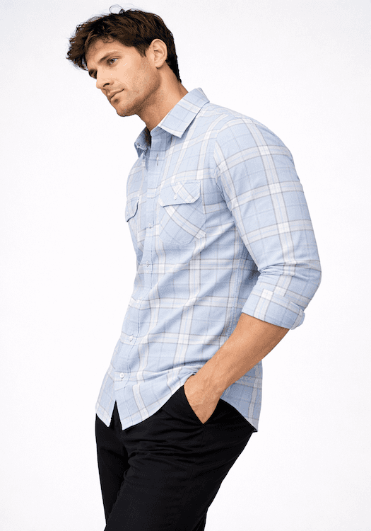 ODCC 2 Pocket Flap Checkered Full Sleeve Shirt YM0764 - 2