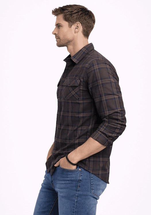 ODCC 2 Pocket Flap Checkered Full Sleeve Shirt YM0760 - 3