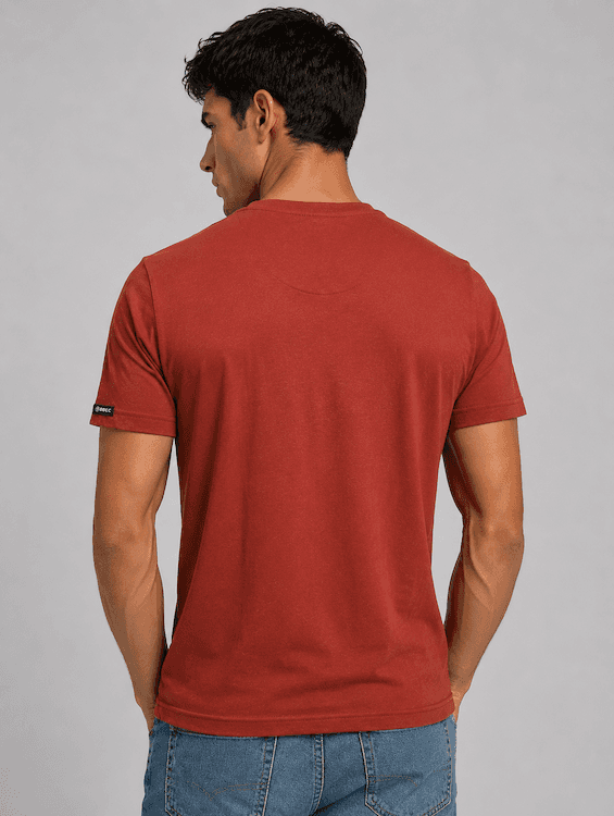 ODCC ROUND NECK PRINTED HALF SELEEVS T02531 - 5
