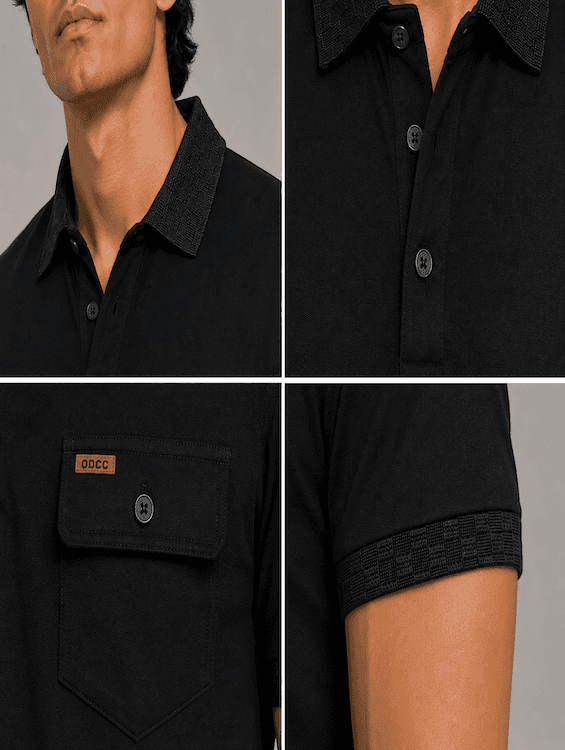 ODCC COLLAR  HALF SELEEVS T02546 - 5