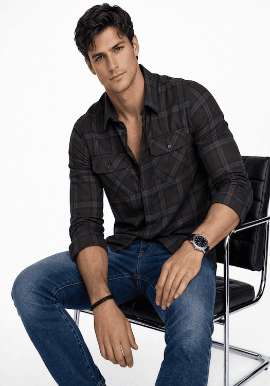 ODCC 2 Pocket Flap Checkered Full Sleeve Shirt YM0760 - 4