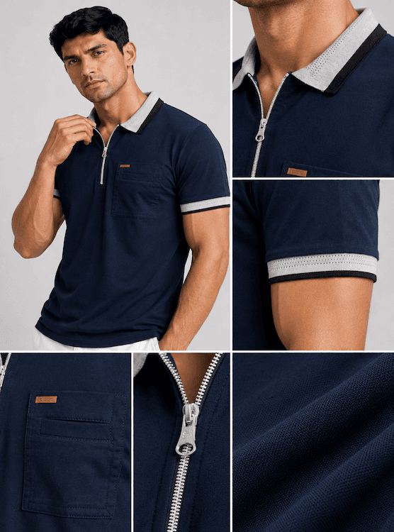ODCC COLLAR  HALF SELEEVS T02550 - 5