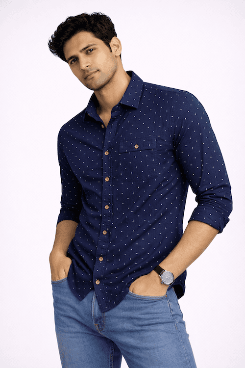 ODCC PRINTED  SHIRT FULL SELEEVS YM0794 - 2