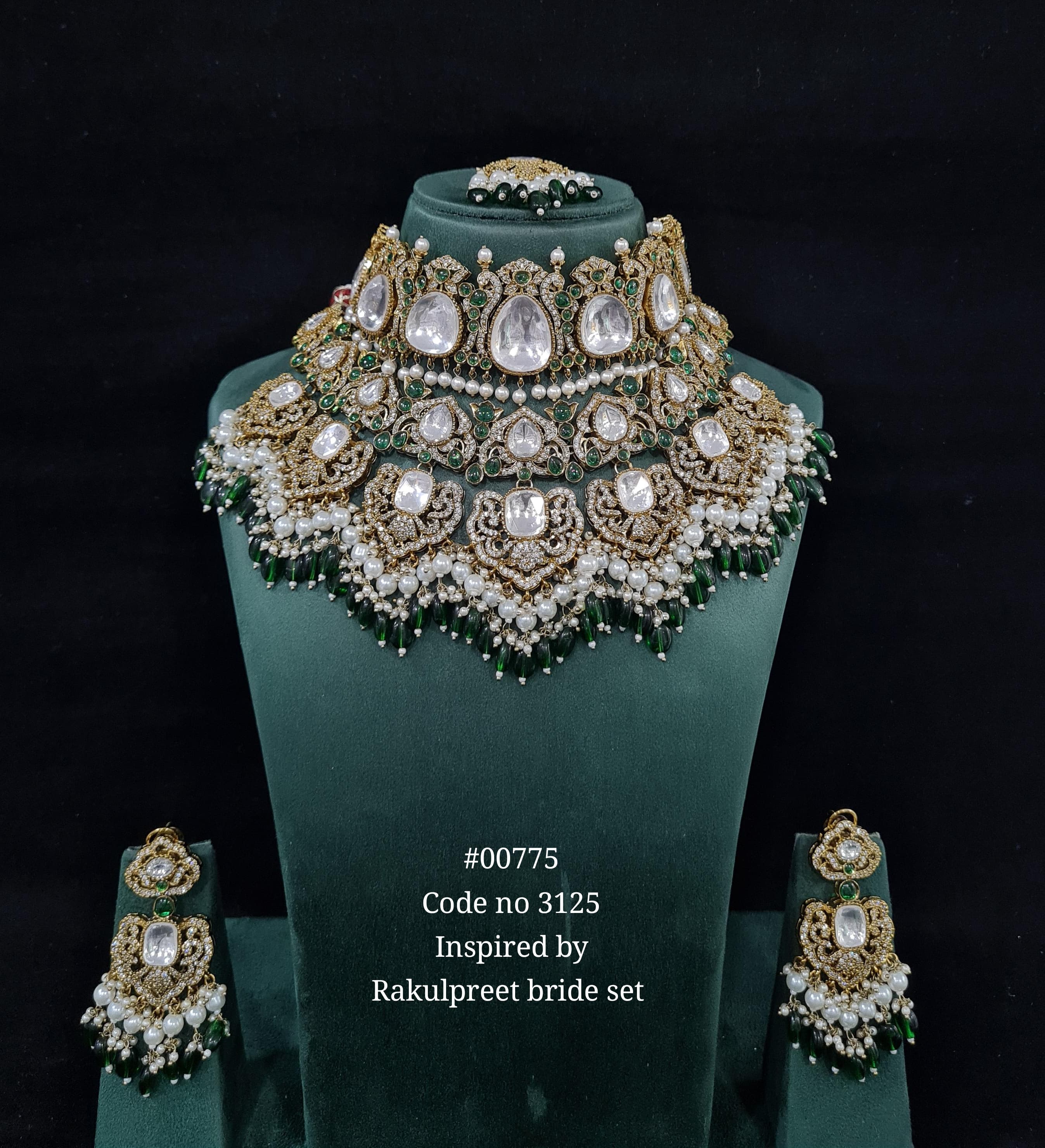 Kundan Bride Set 00775 - 6