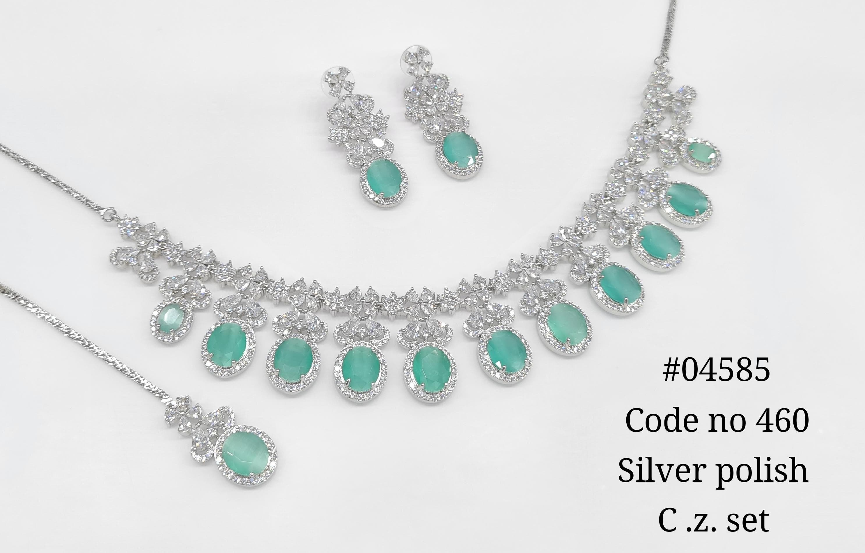 Cz Necklace 04585 - 12