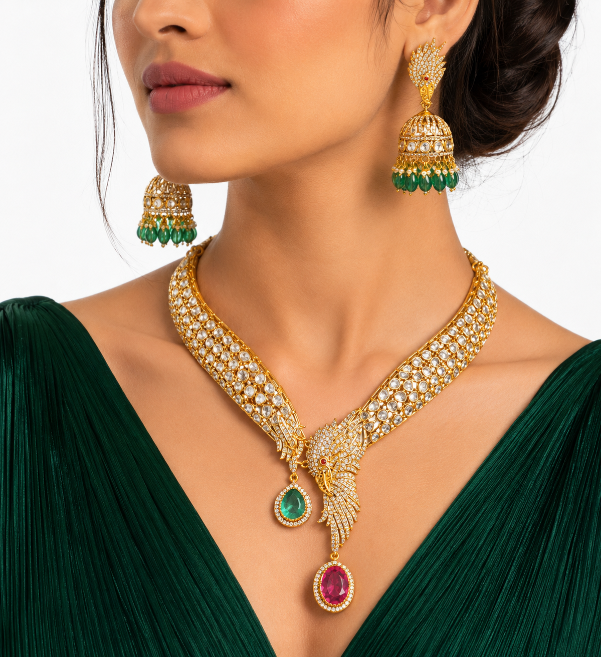 Kundan Necklace 11242 - 14