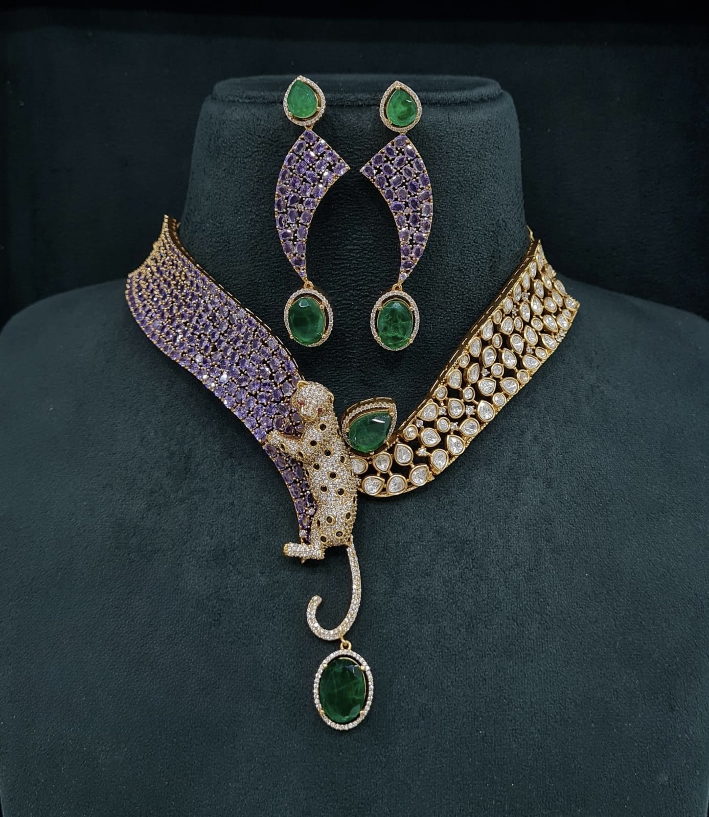 Kundan Necklace 08218 - 5