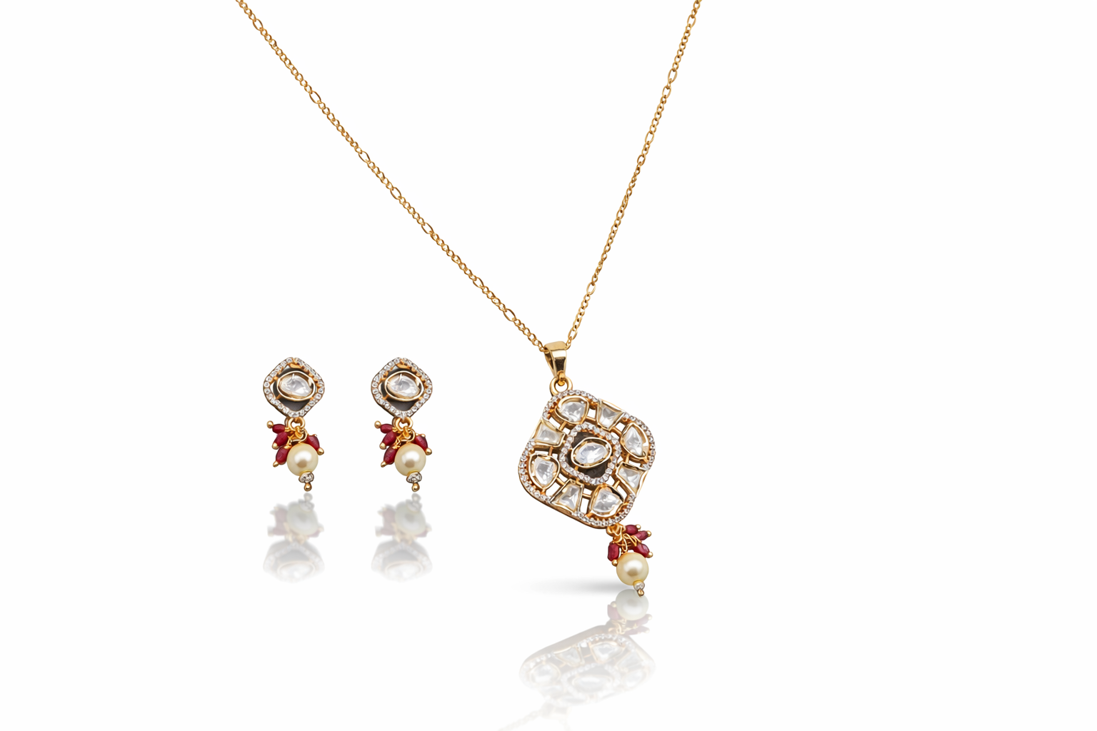 Kundan Pendant 07975