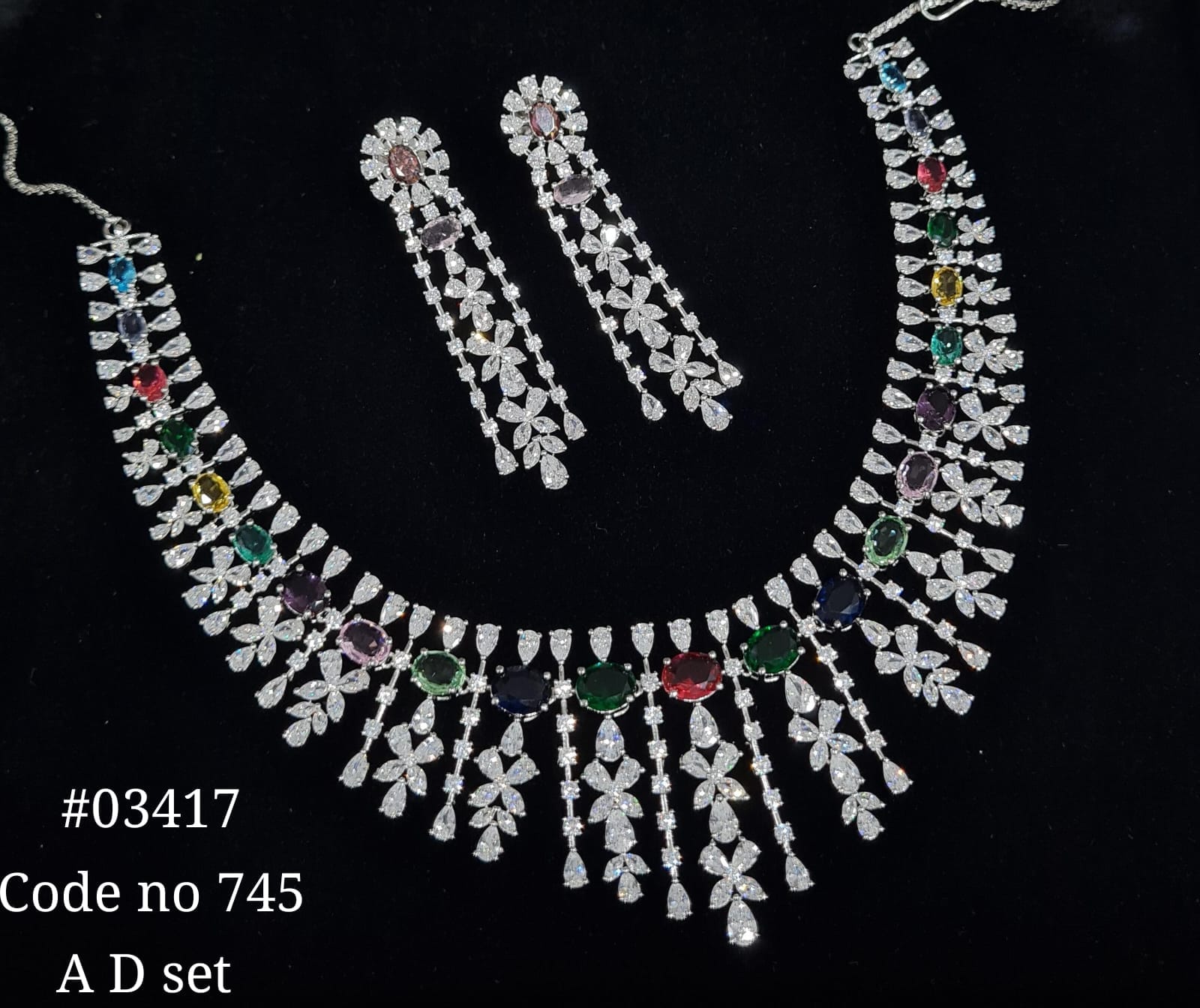 Cz necklace 03417 - 6