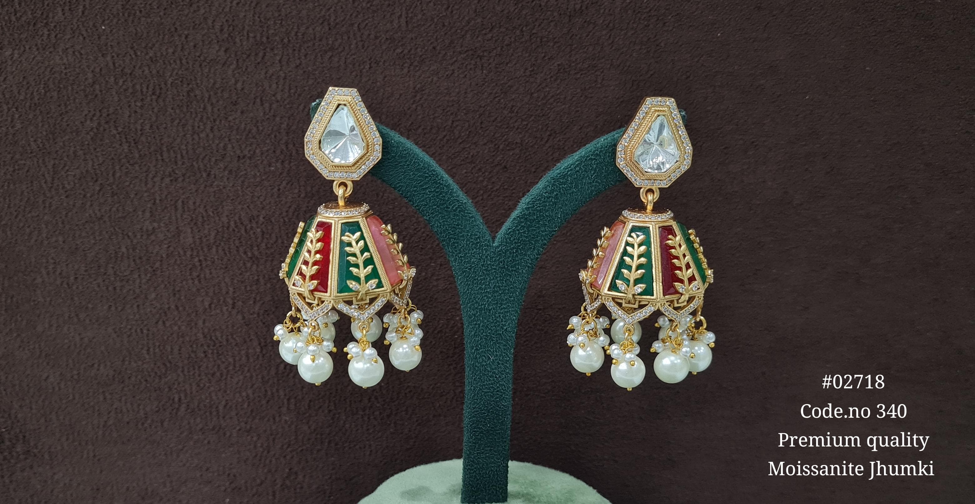 Kundan Jhumka 02718 - 4