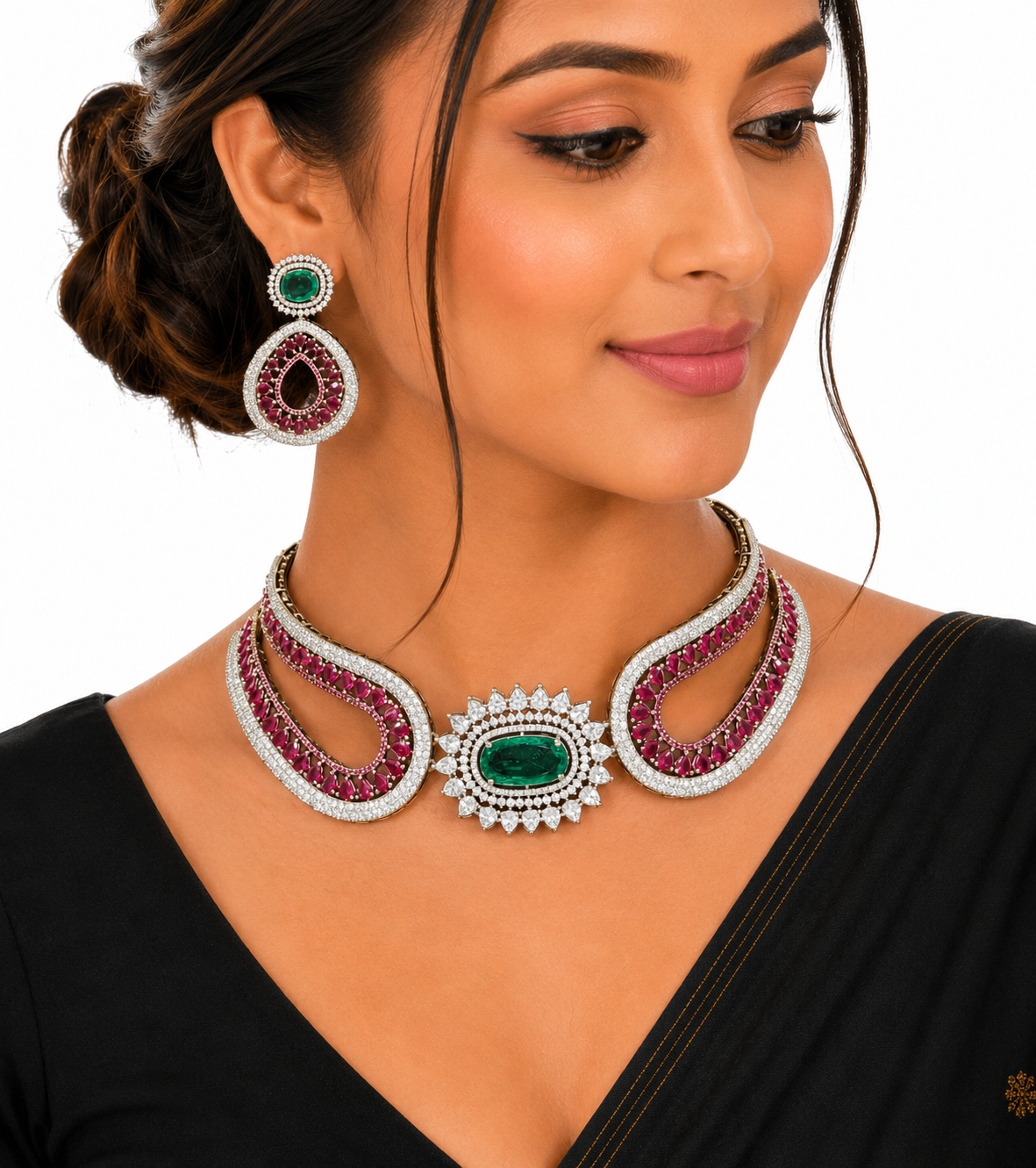 Cz Necklace 11115 - 8