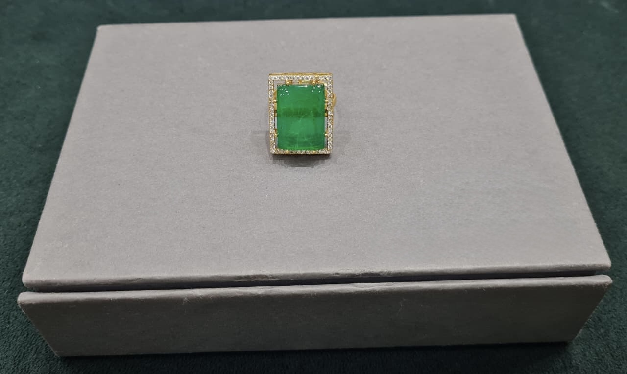 Kundan Finger Ring 01029 - 4