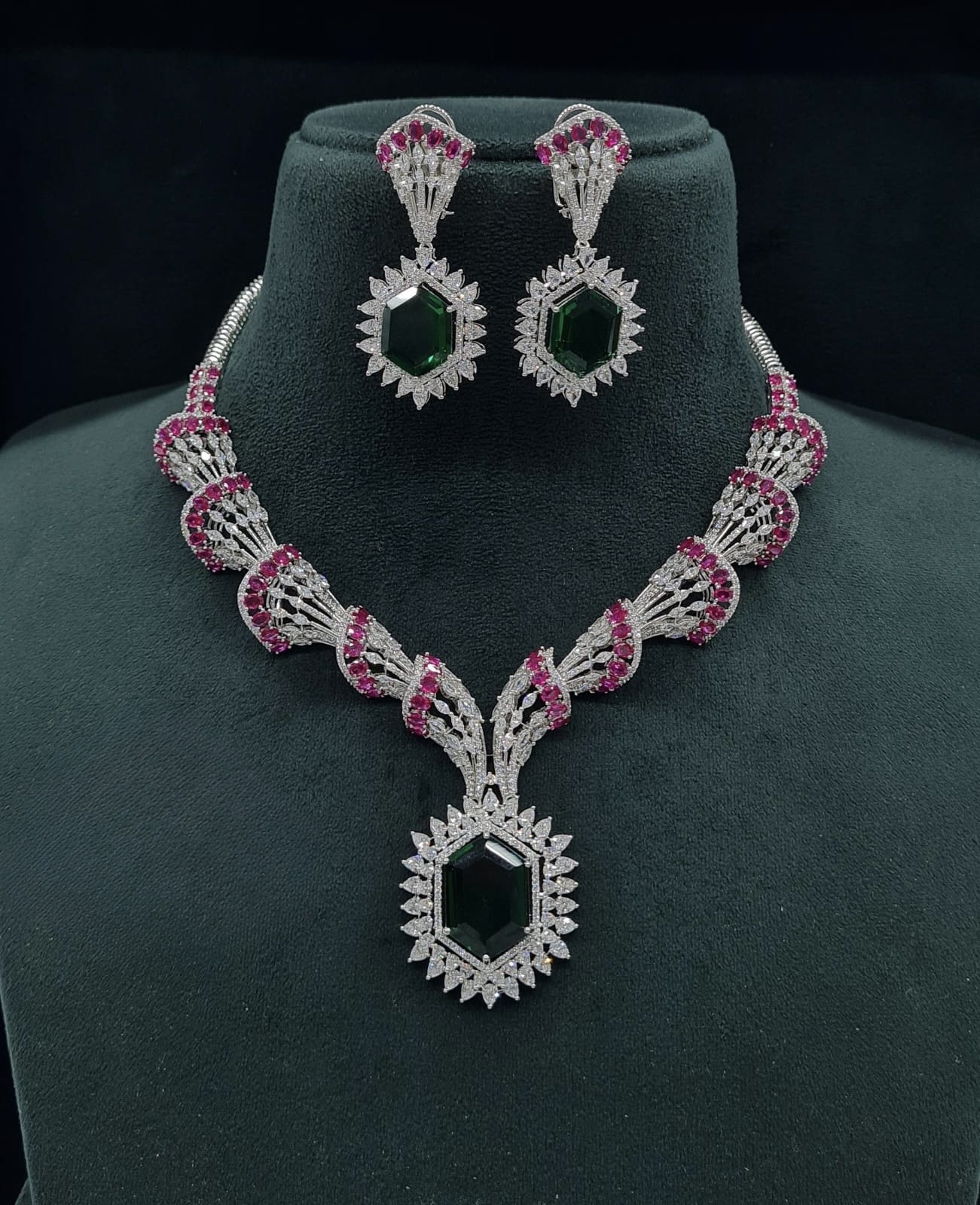 Cz Necklace 06095 - 14