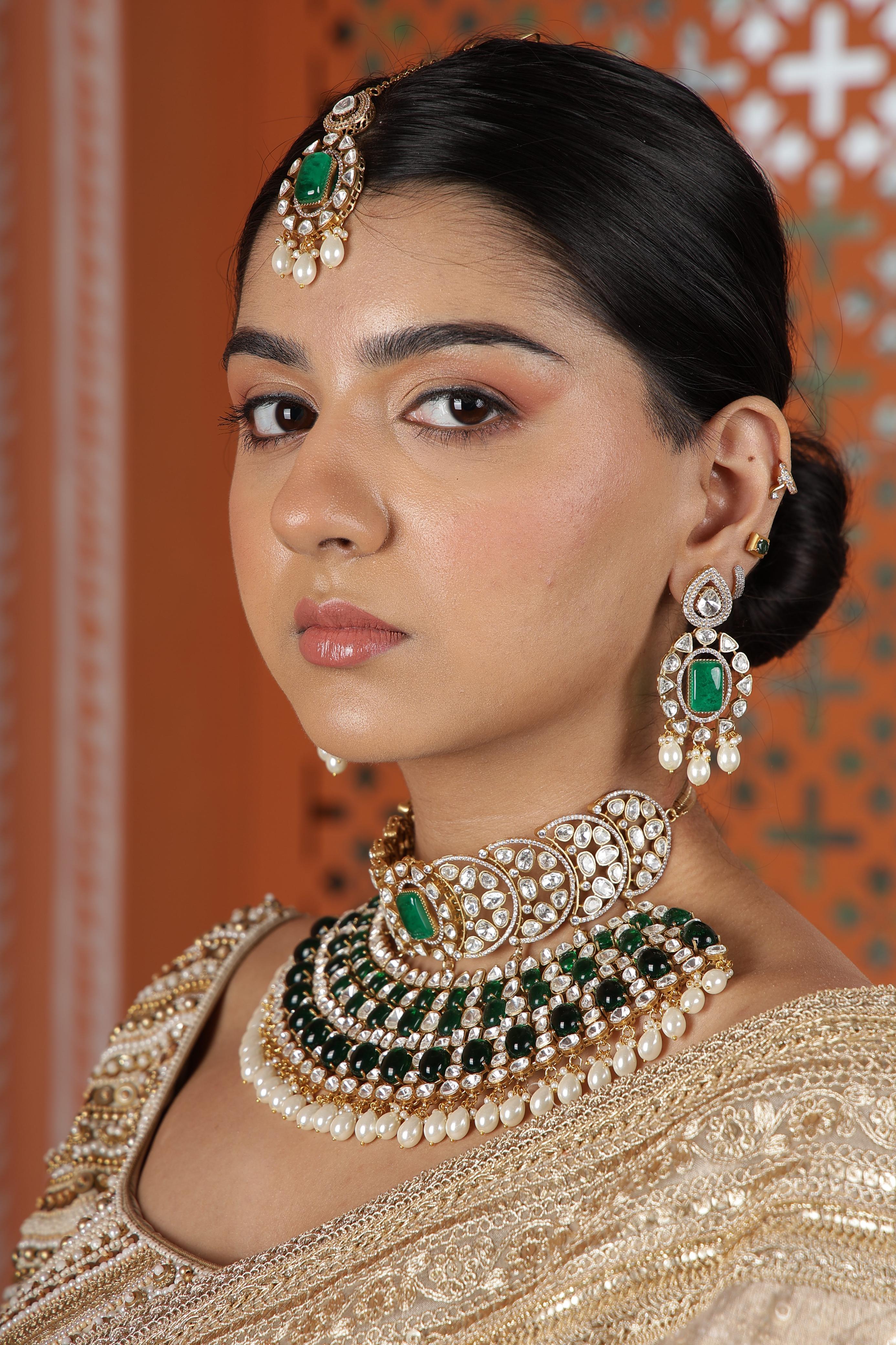 Kundan Bride set 01625 - 3