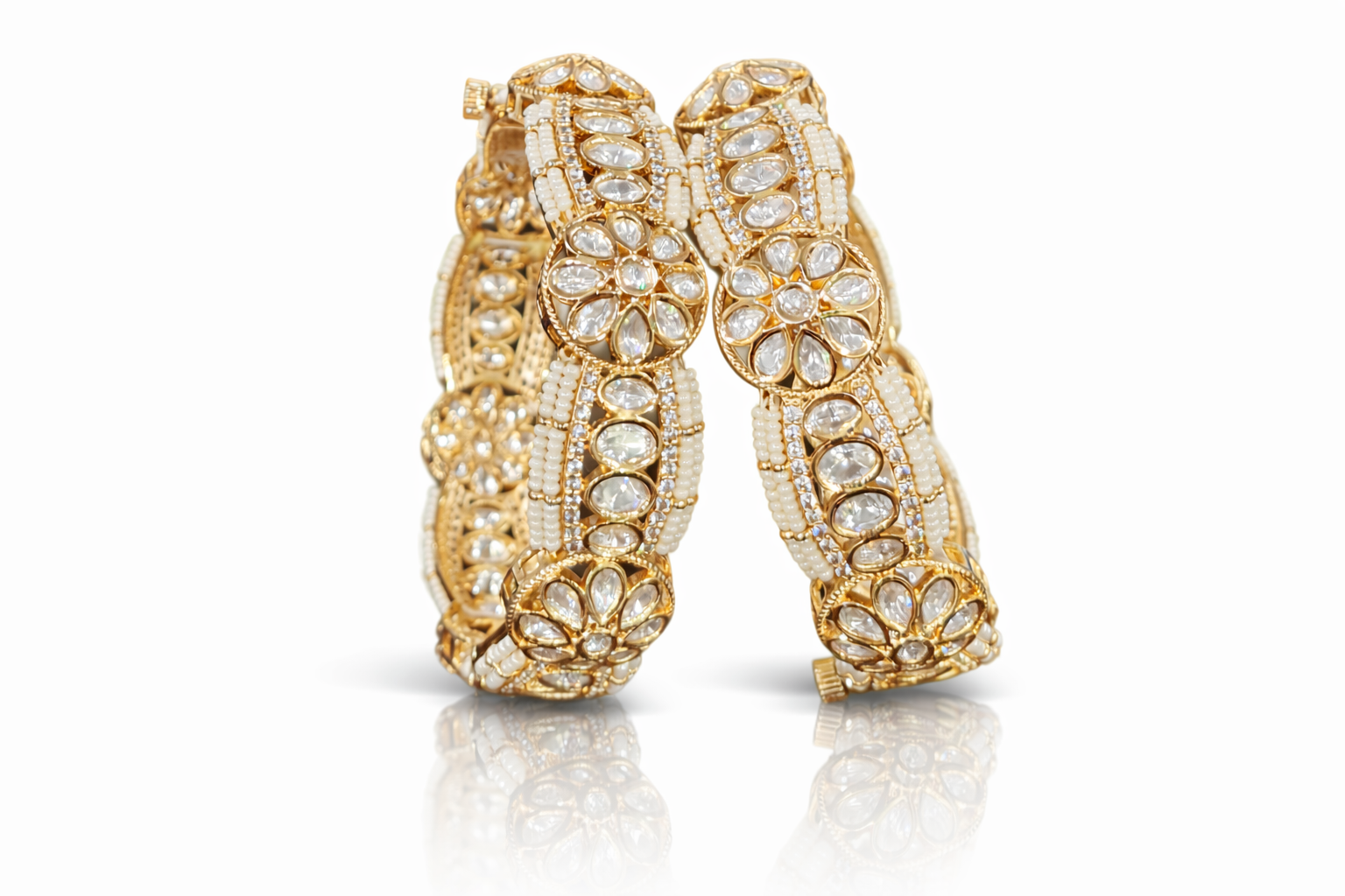 Kundan Bangles 01406