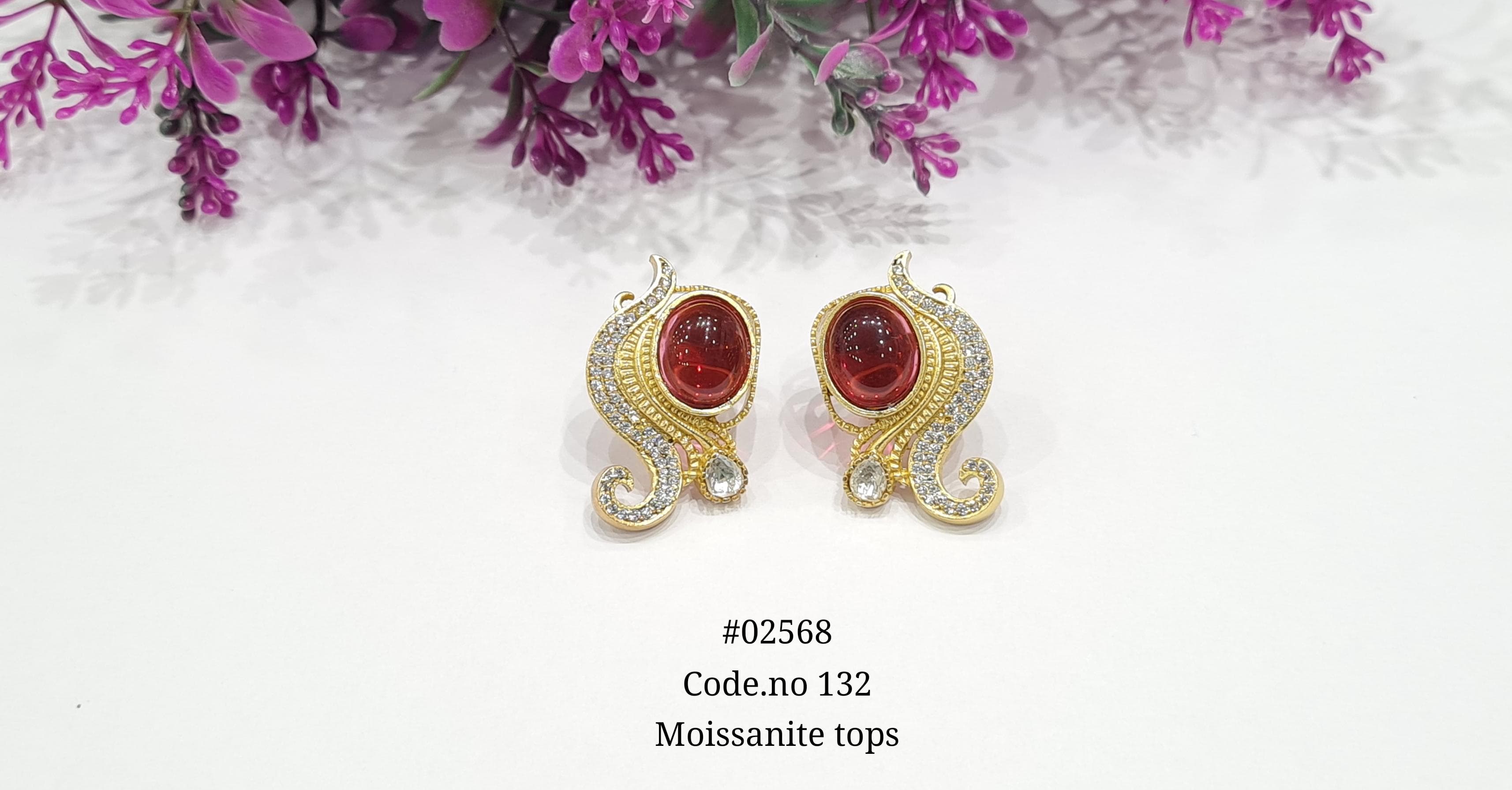 Kundan earrings 02568 - 10