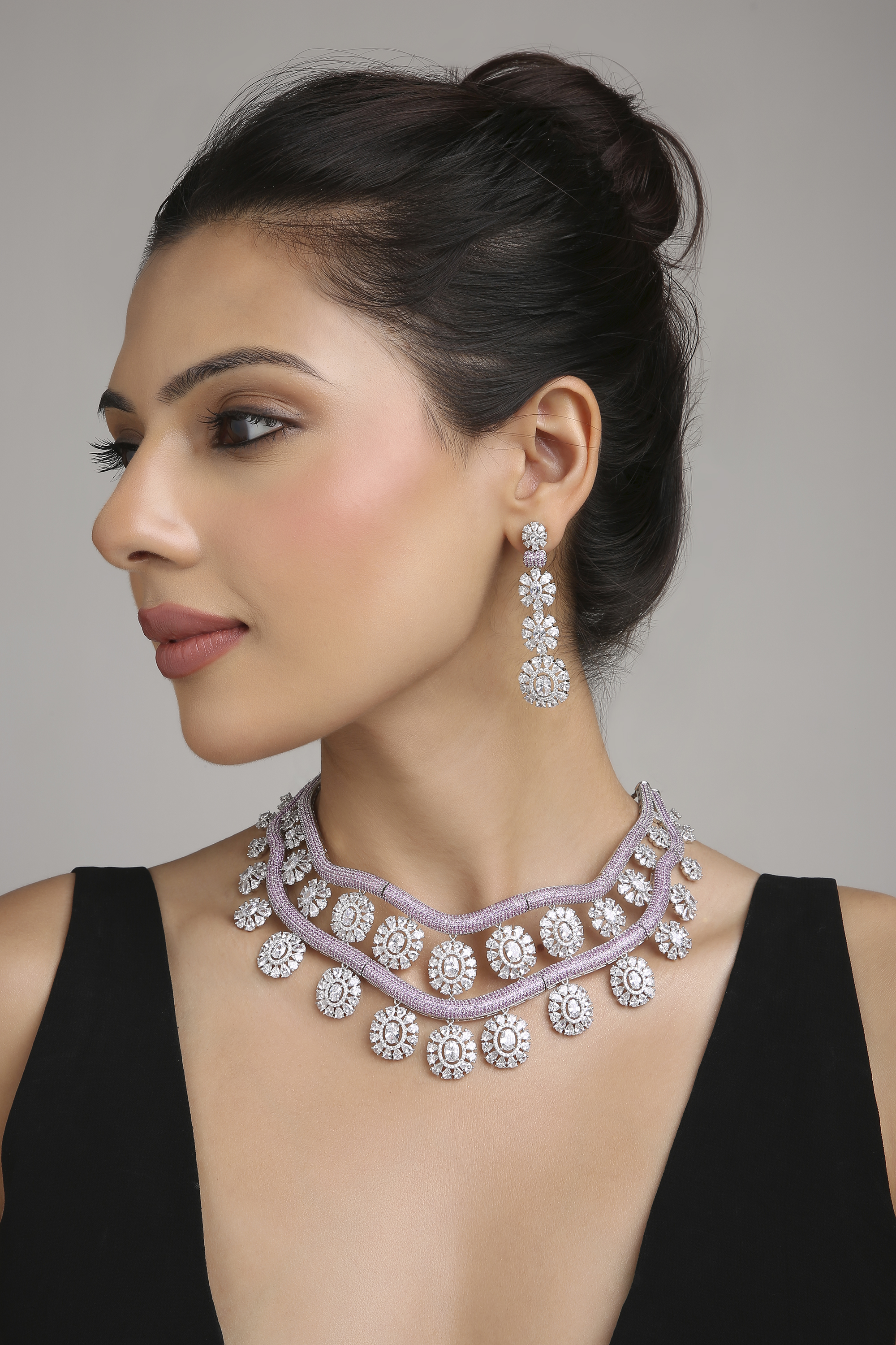 Cz Necklace 08622 - 6