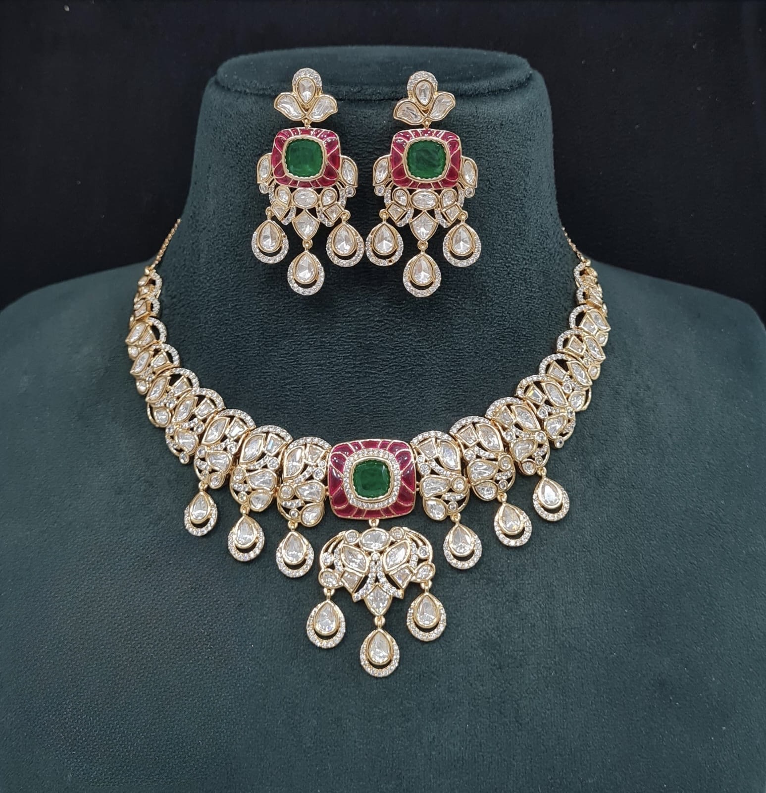 Kundan Necklace 09548 - 5