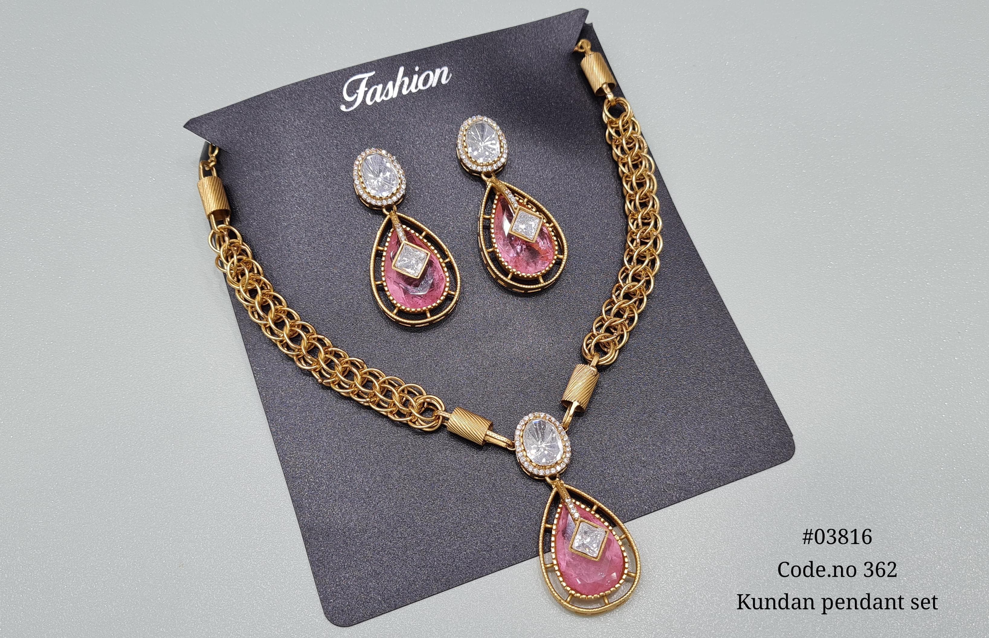 Kundan Necklace 03816 - 6