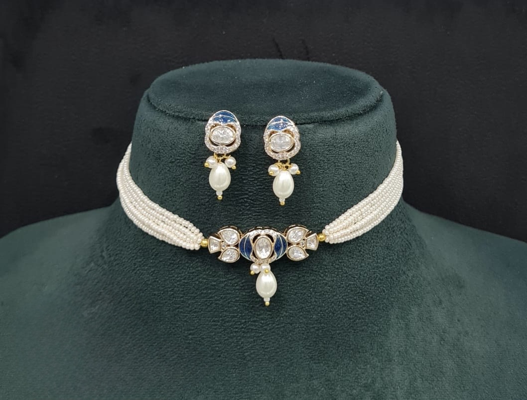 Kundan Necklace 09505 - 3