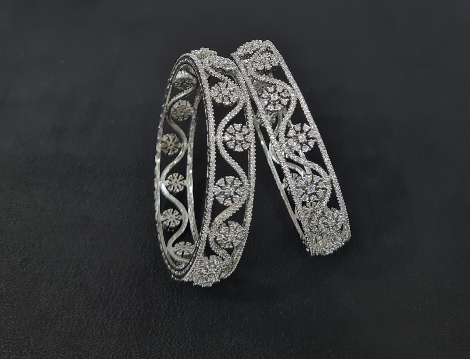 Cz Bangles 09721 - 3
