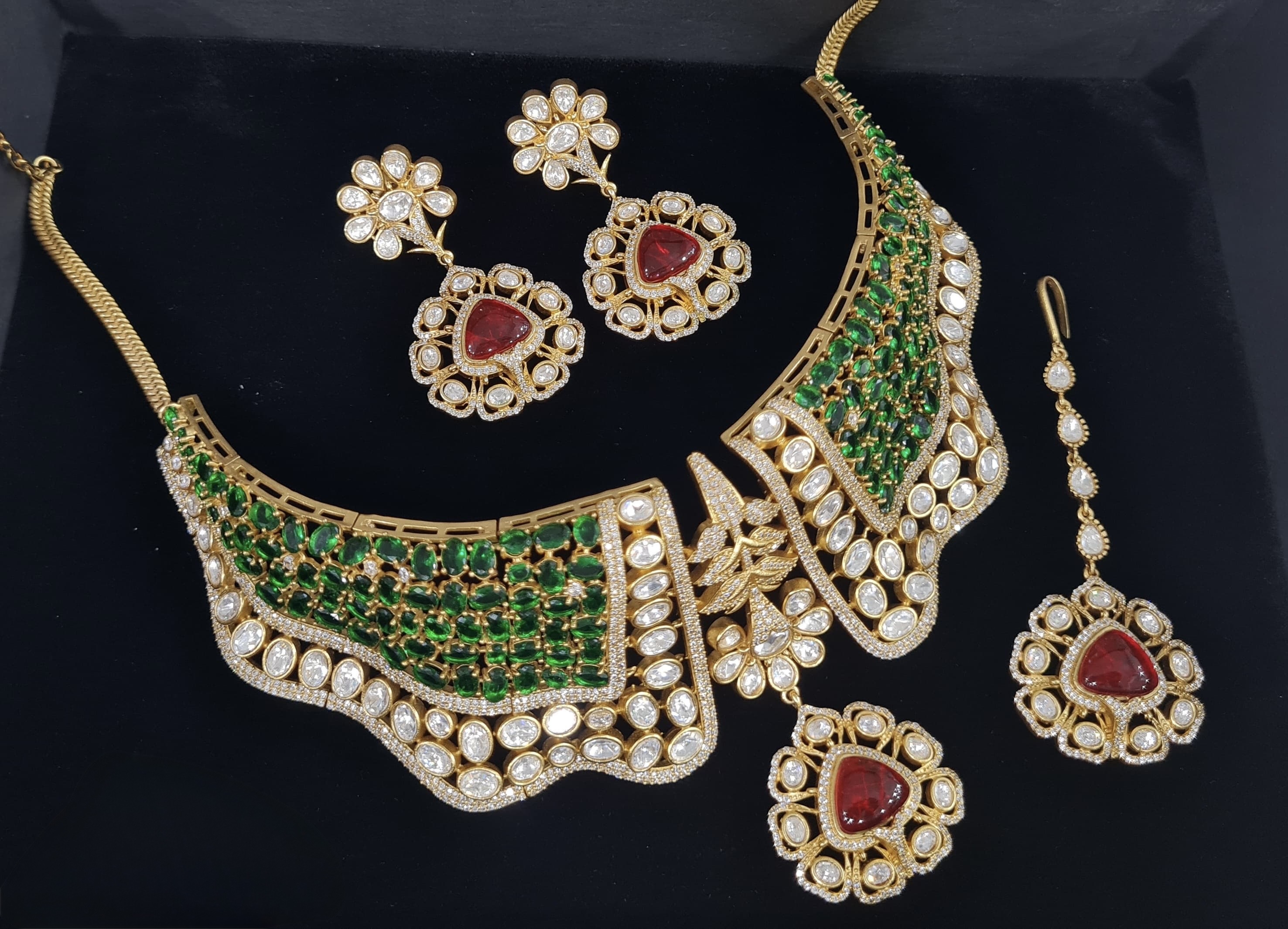 Kundan Necklace 05570 - 7