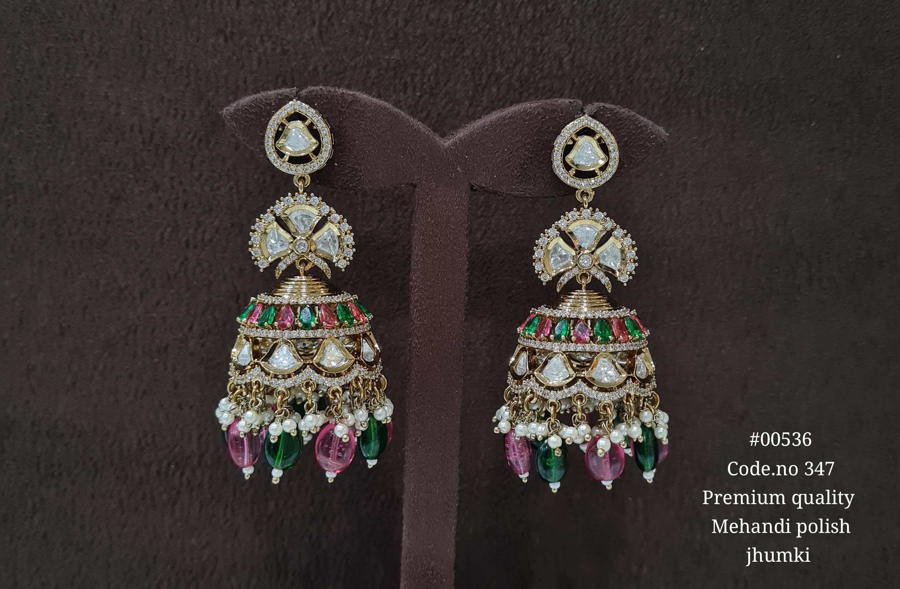 Kundan Jhumka 00536 - 4