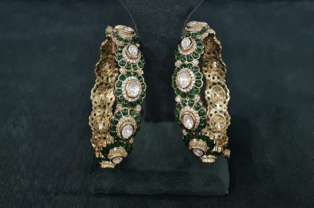 Kundan Bangles 07826