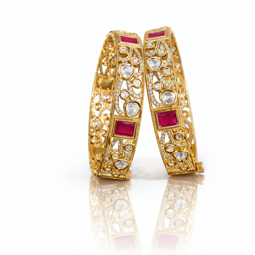 Kundan Bangles 00280