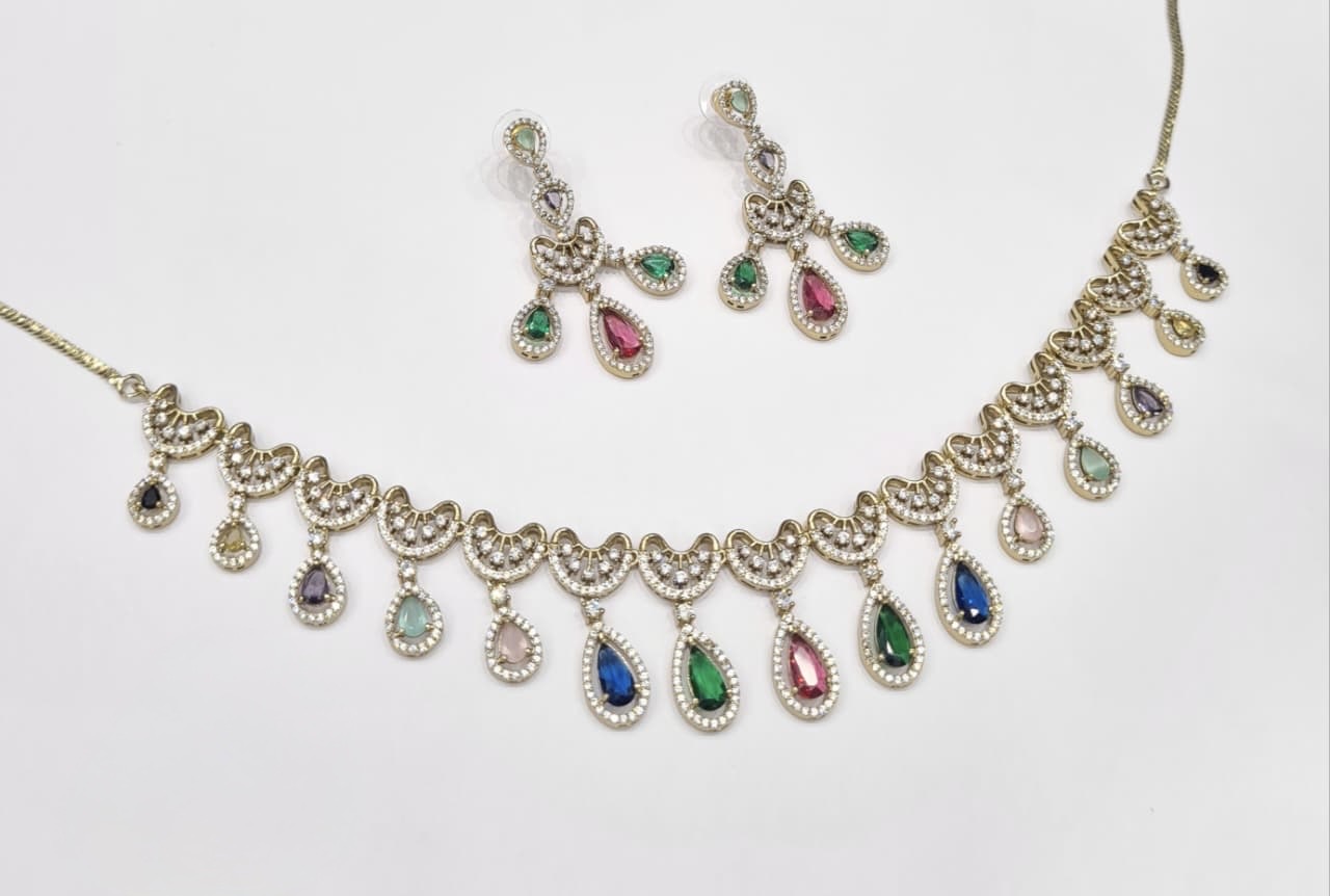 Cz Necklace 11114 - 17