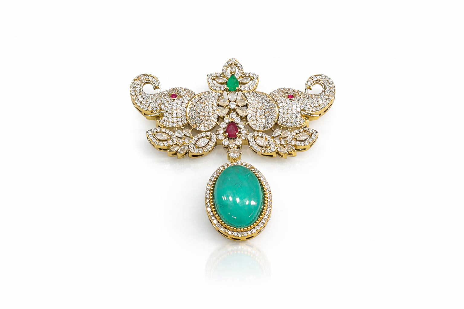 Kundan Brooch 09058