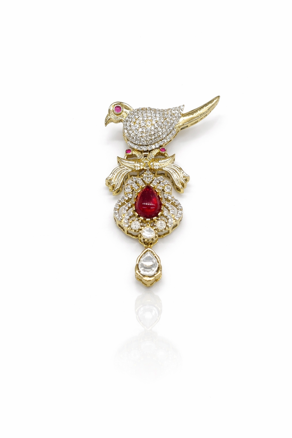 Kundan Brooch 09055 - 4