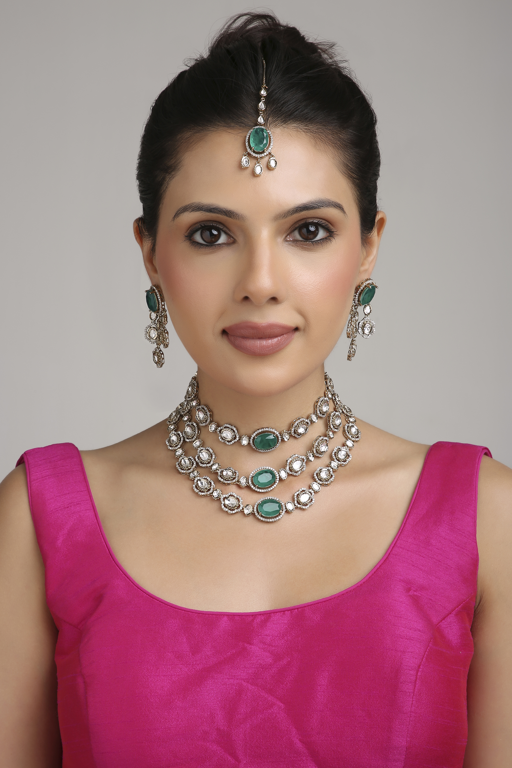 Kundan Necklace 01962 - 14