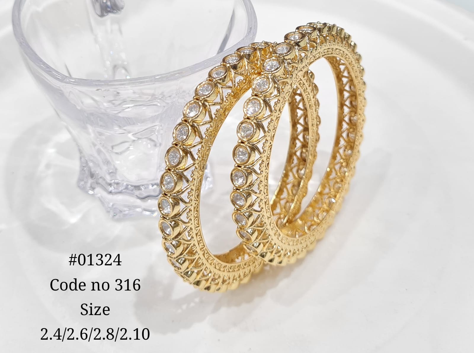 Kundan Bangles 01324