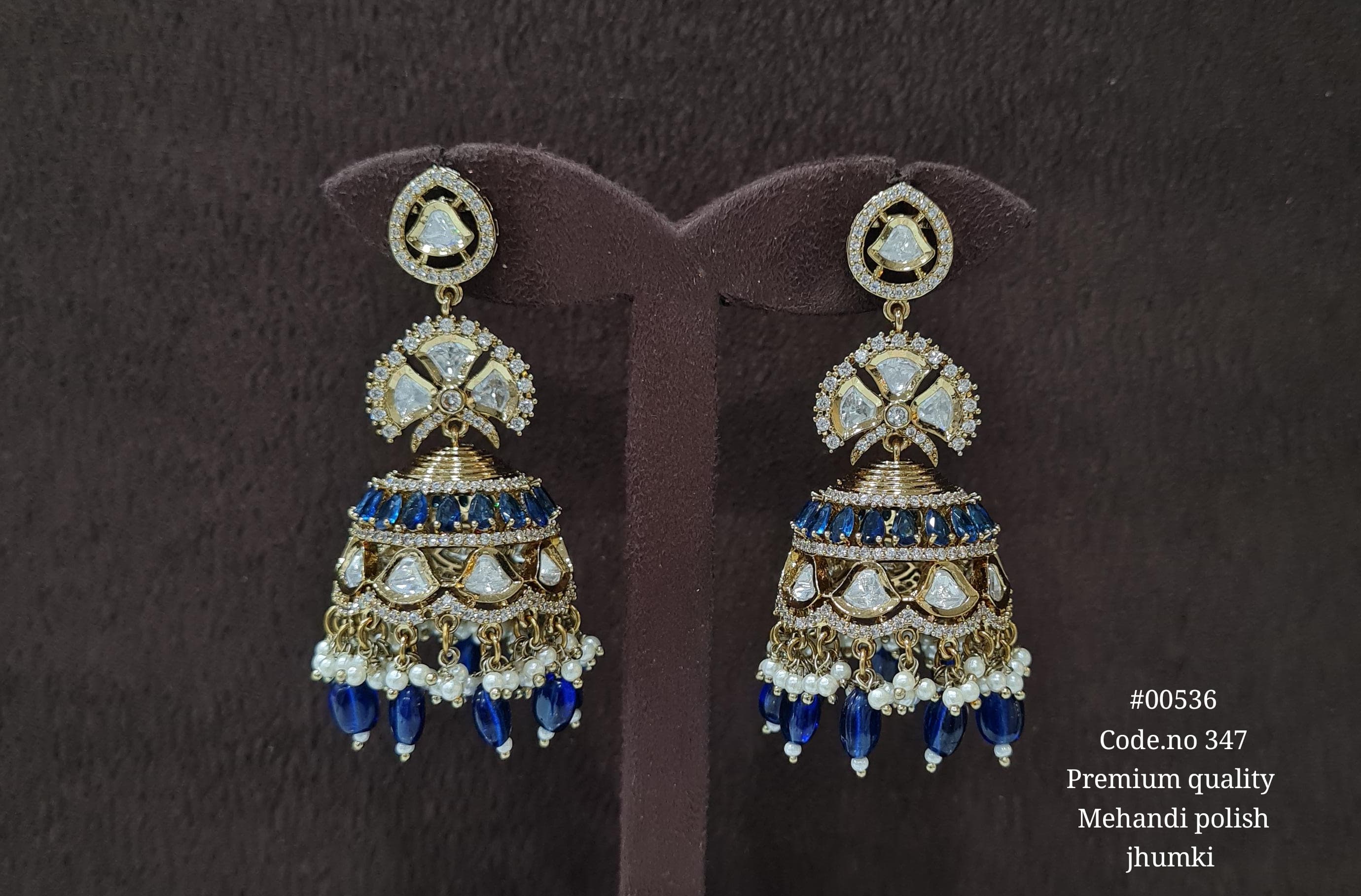 Kundan Jhumka 00536 - 6