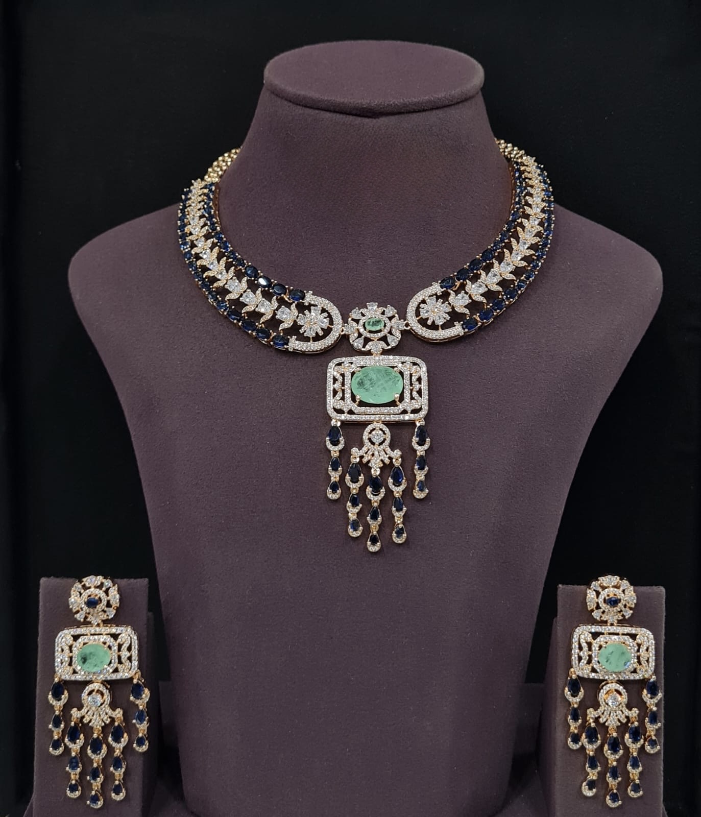 Cz Necklace 11102 - 3