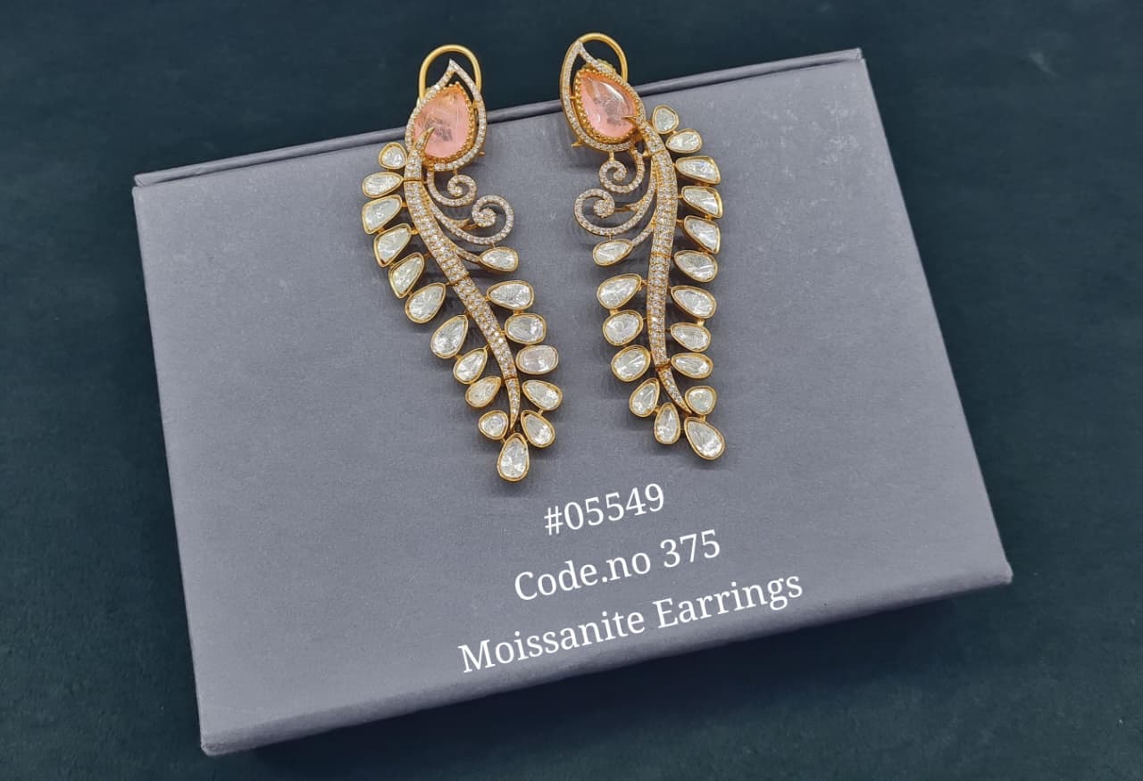 Moissanite Earrings 05549 - 2