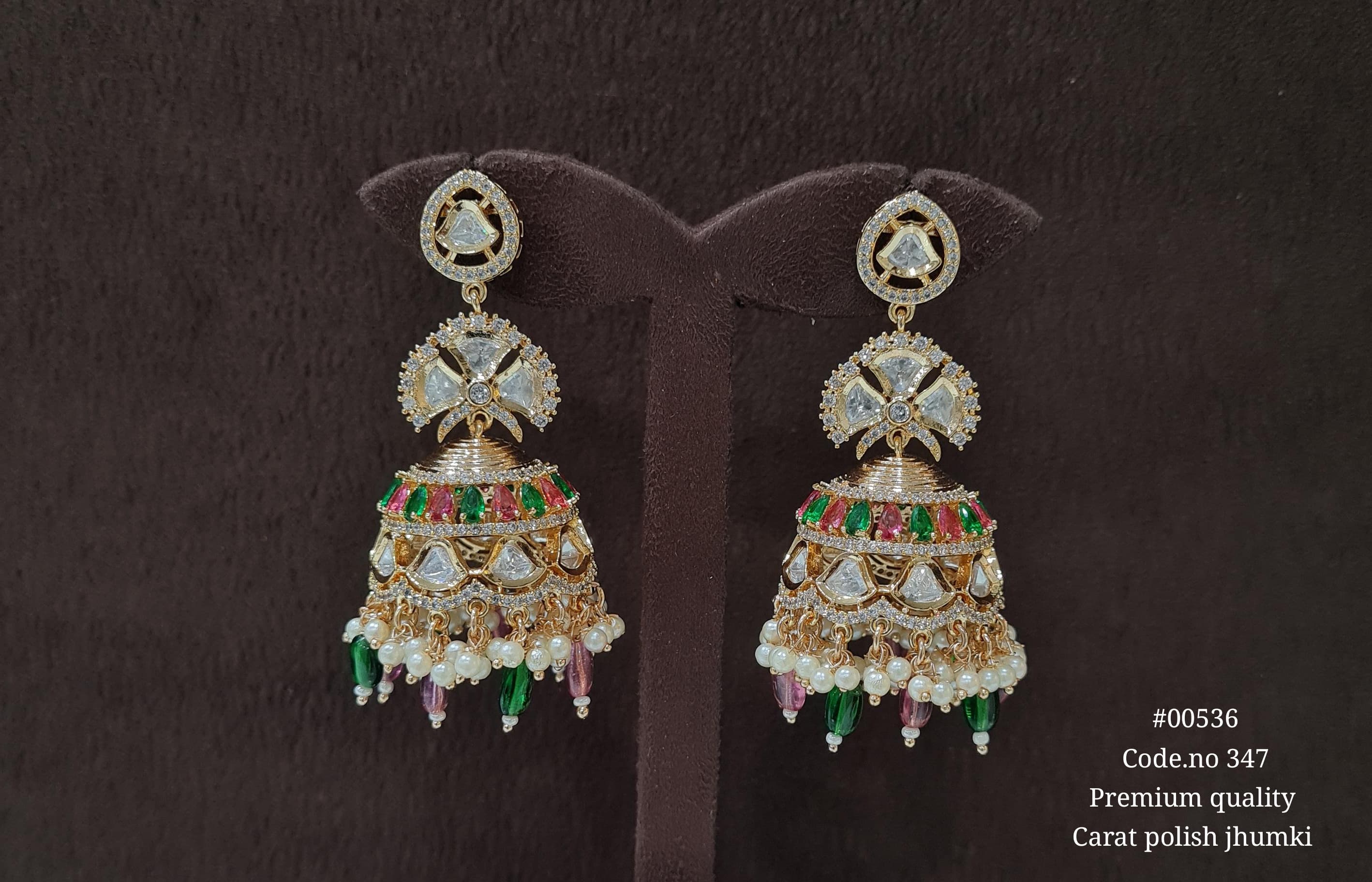 Kundan Jhumka 00536 - 13