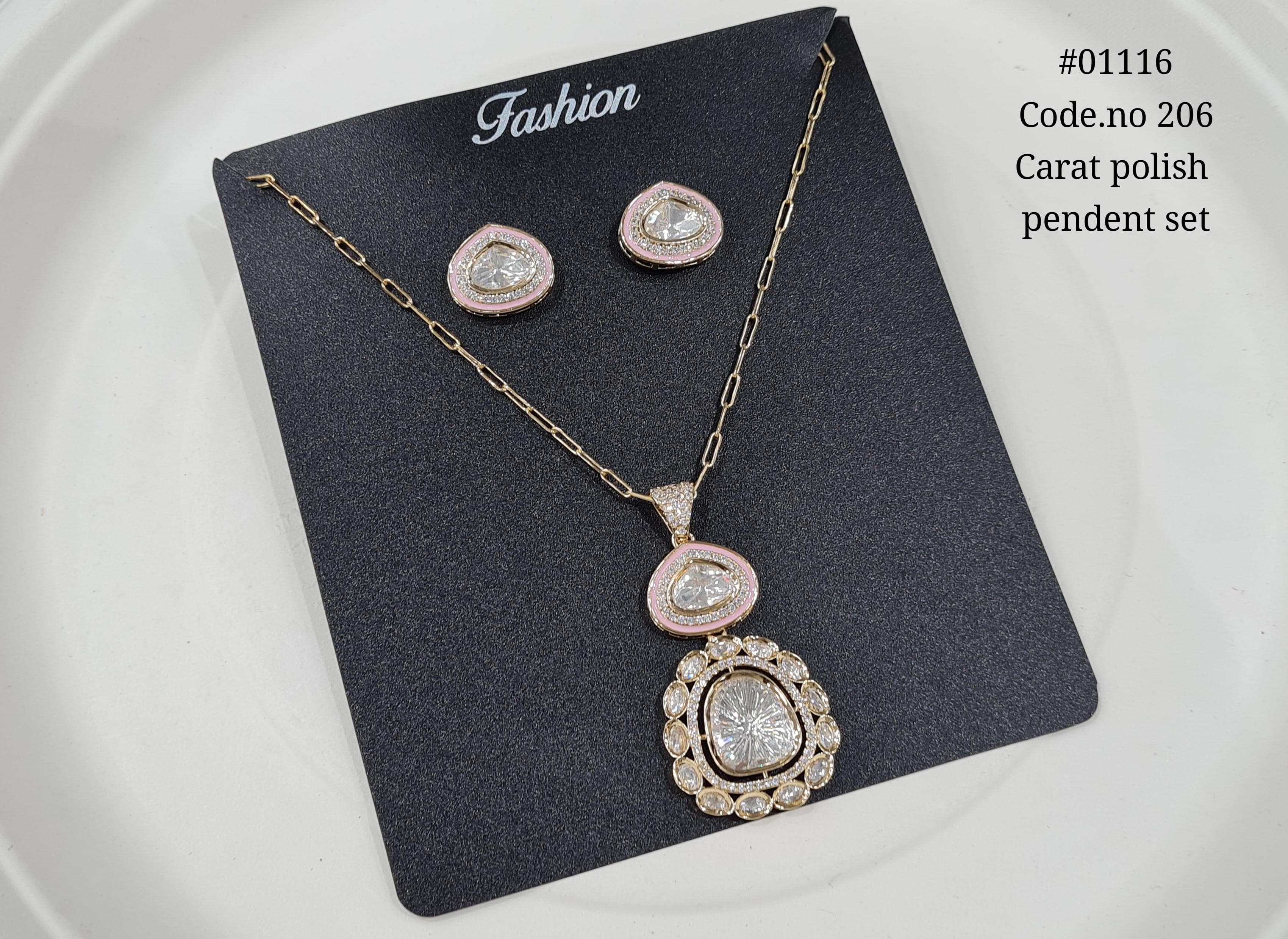 Kundan Pendant set 01116 - 3