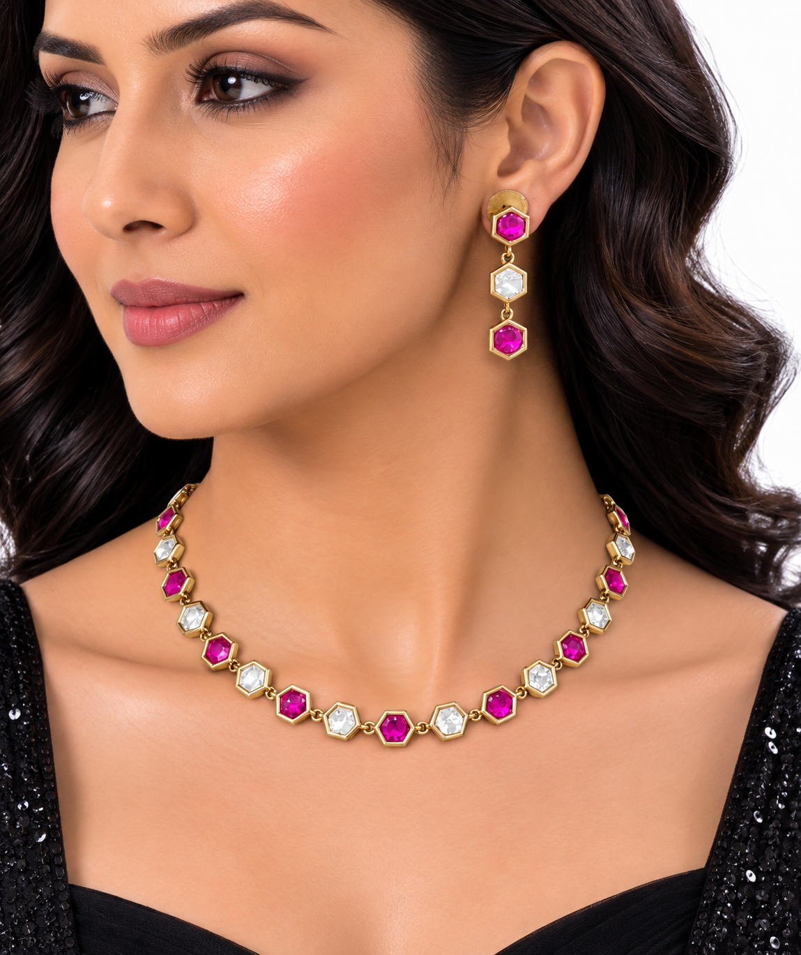 Kundan Necklace 08951 - 8