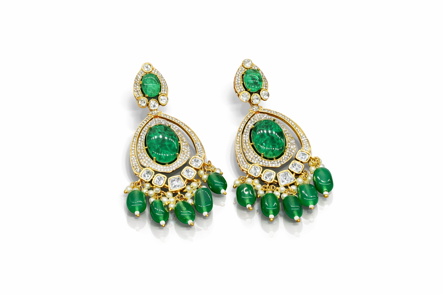 Kundan Earrings 09283