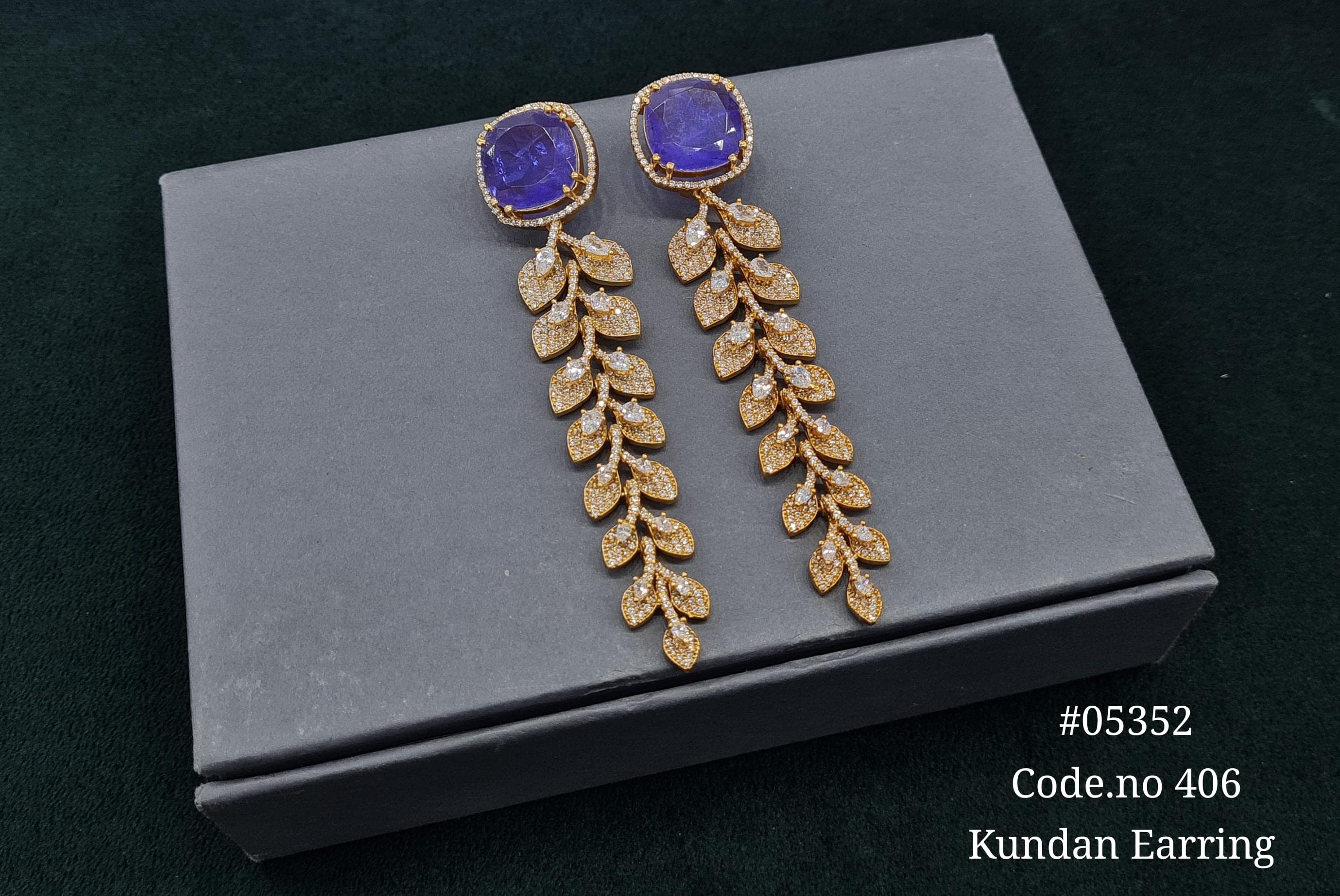 Cz Earrings 05352 - 5