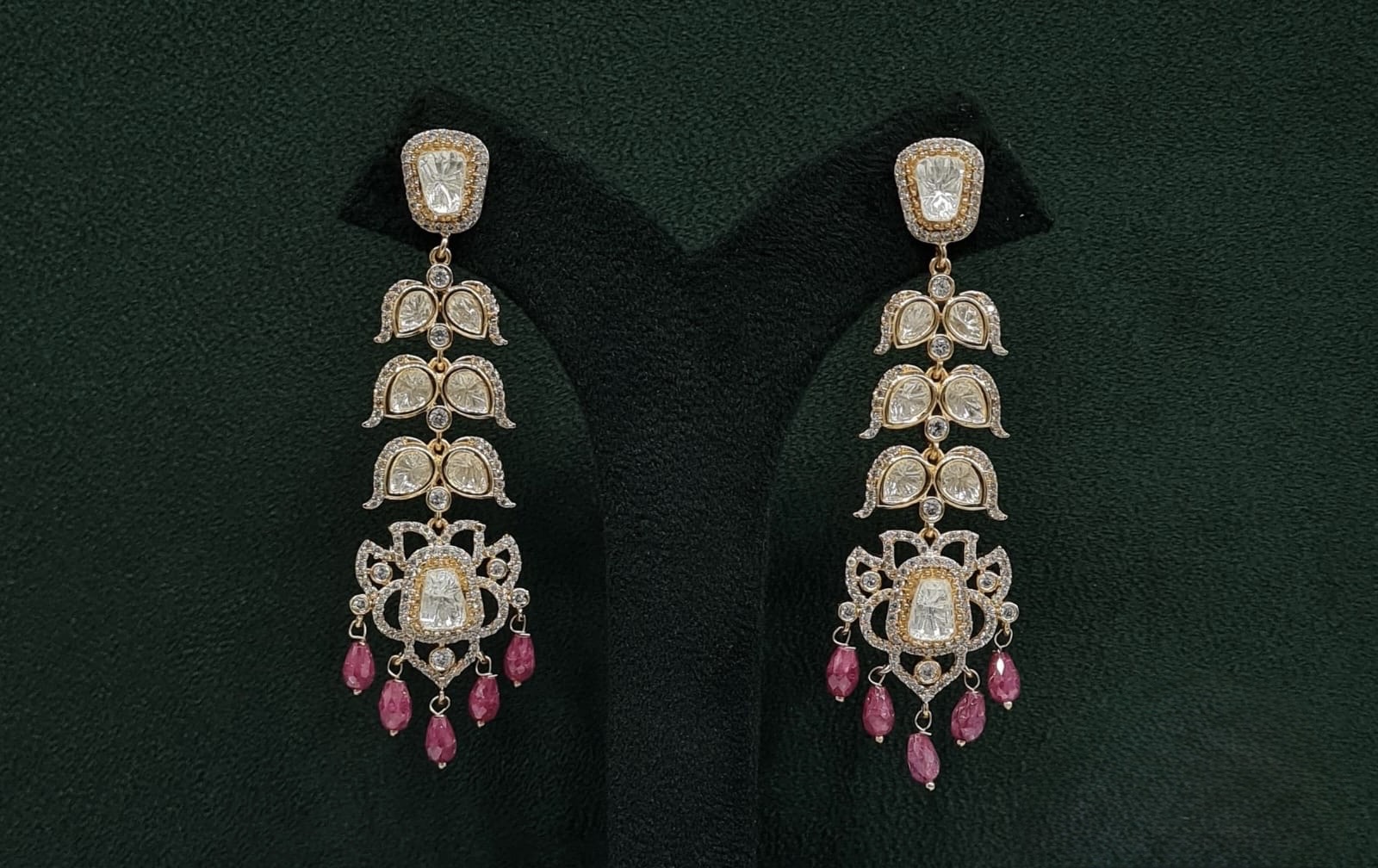 Kundan Earrings 09675 - 7