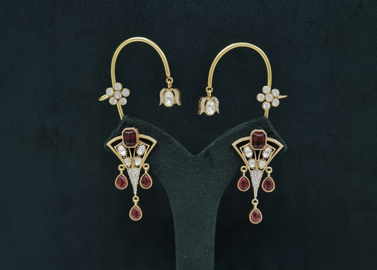 Kundan Earcuff 07866 - 8
