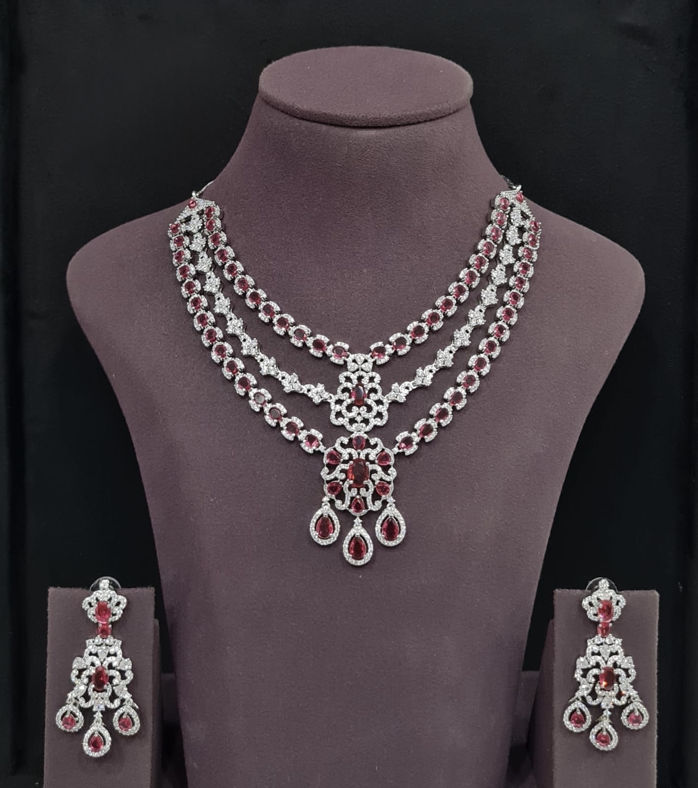 Cz Necklace 11113 - 17
