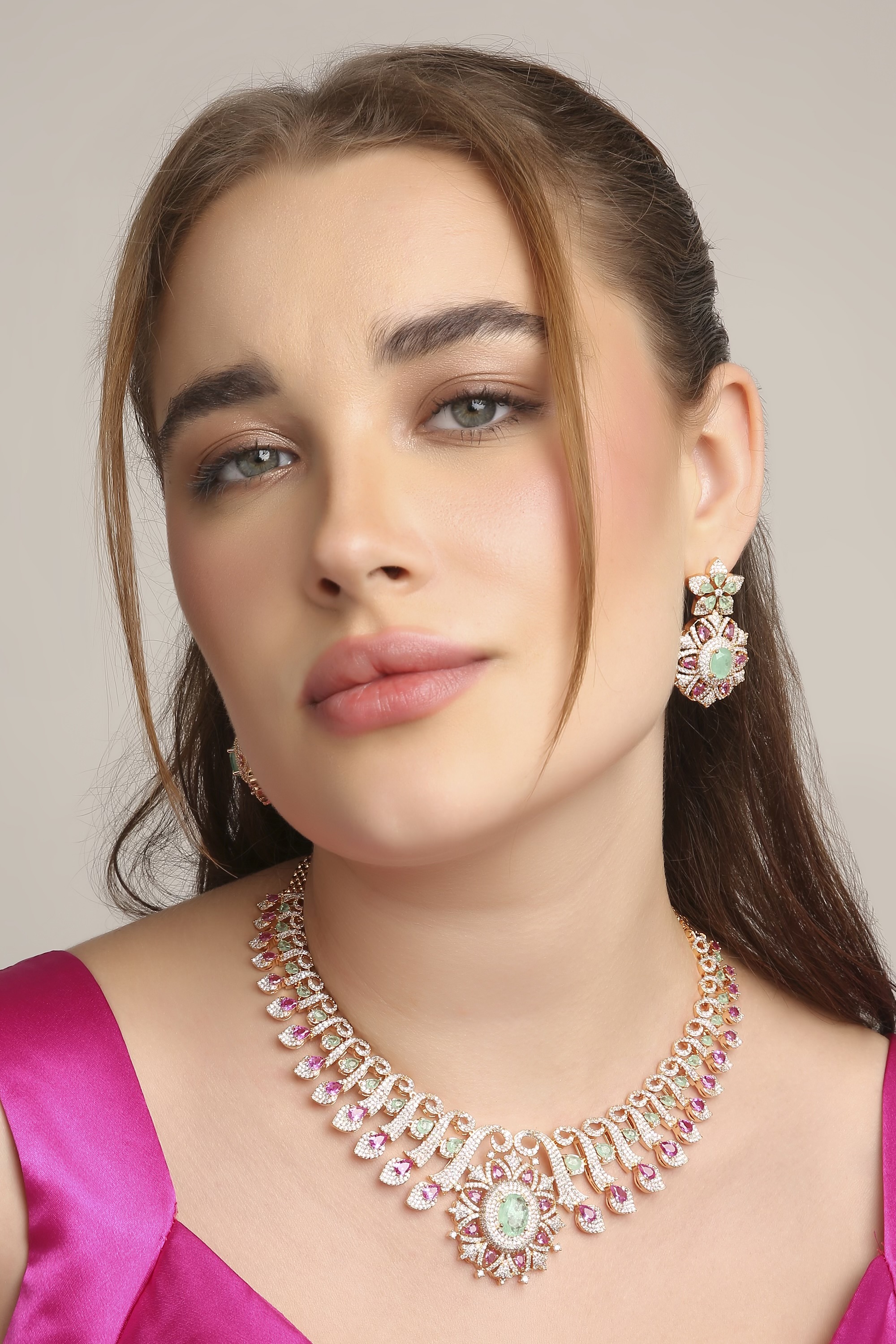 Cz Necklace 10575