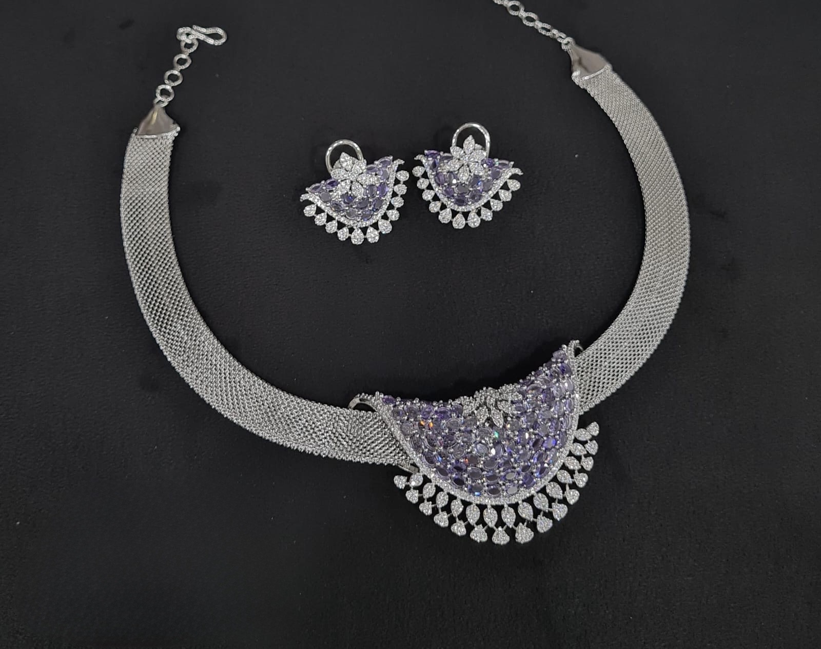 Cz Necklace 08963 - 4