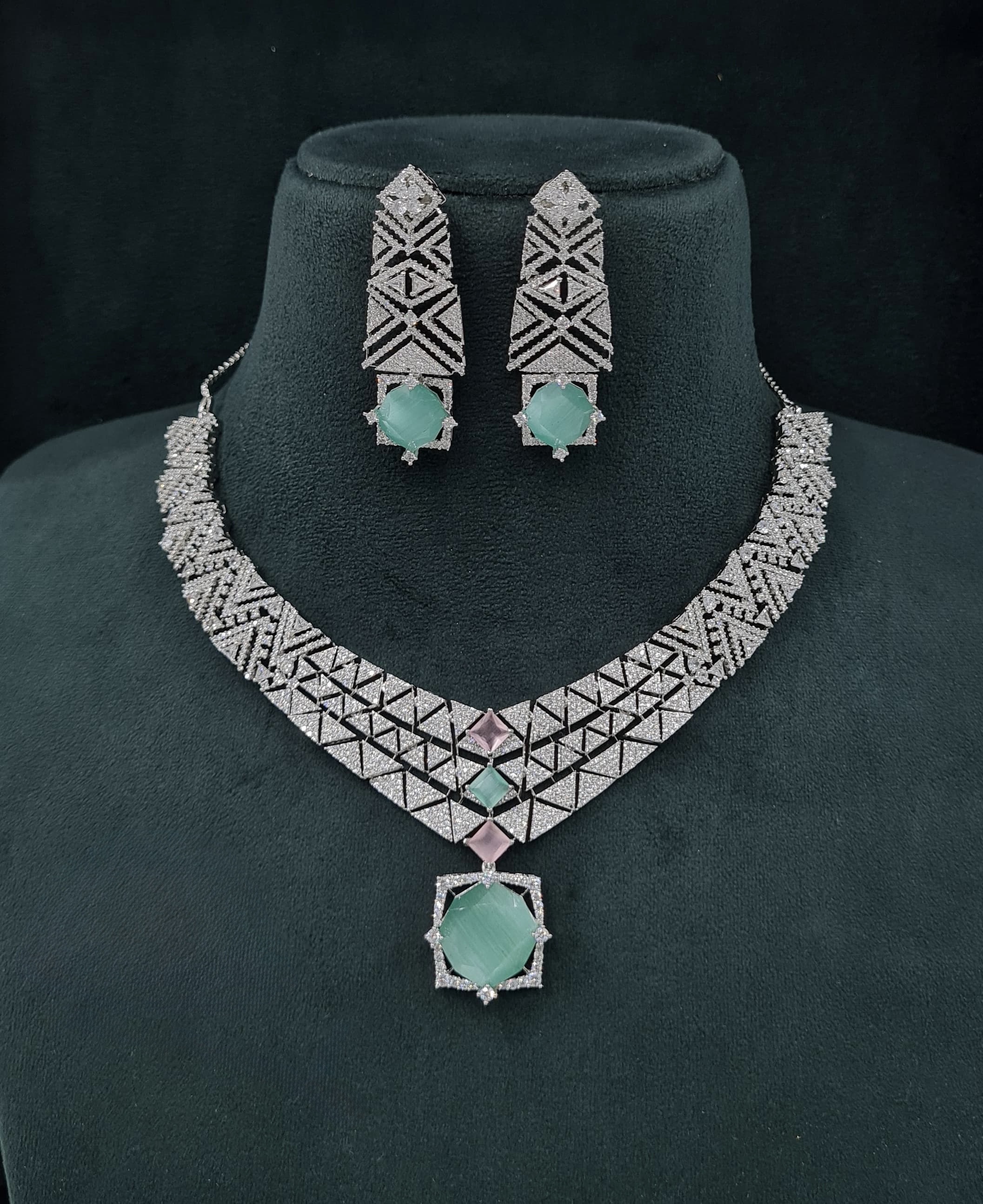 Cz Necklace 06094 - 7