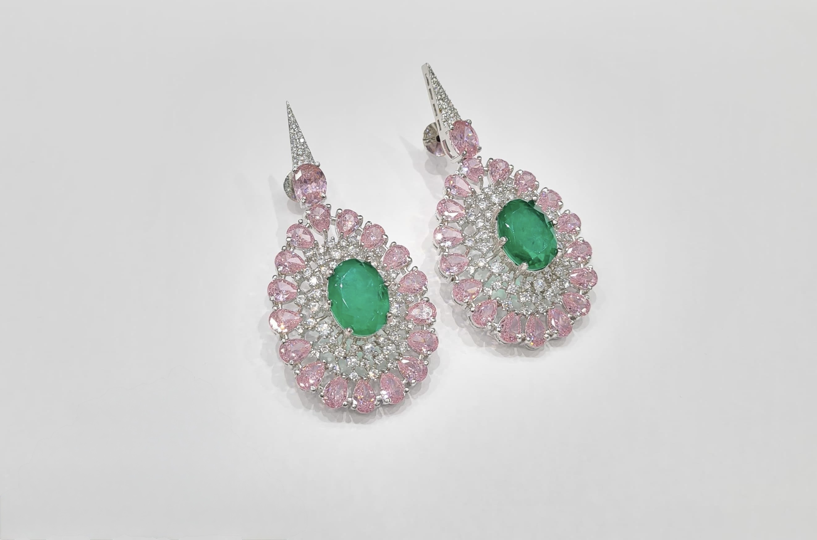 Cz Earrings 08446 - 17