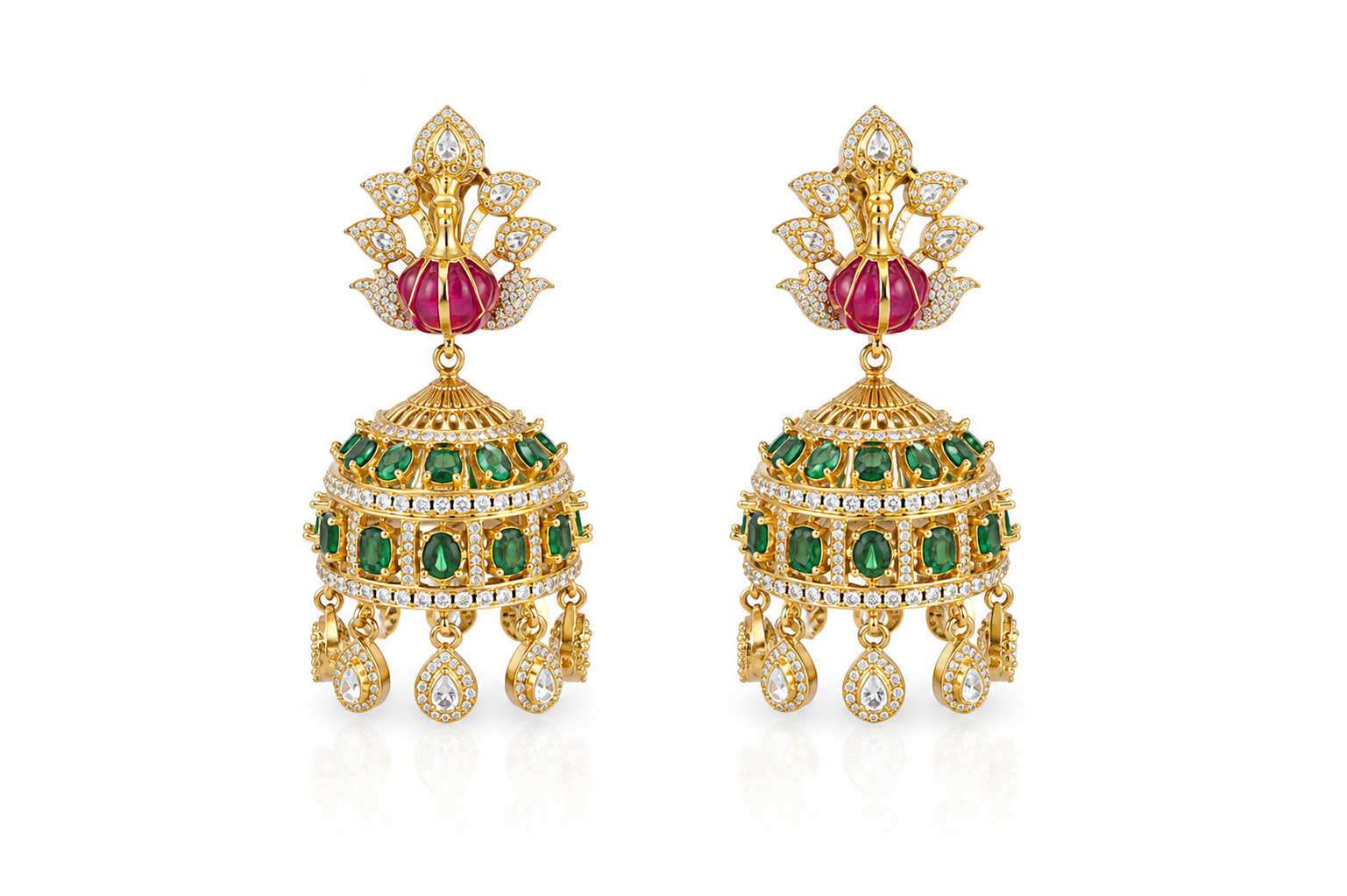 Peacock Earrings 08409 - 10